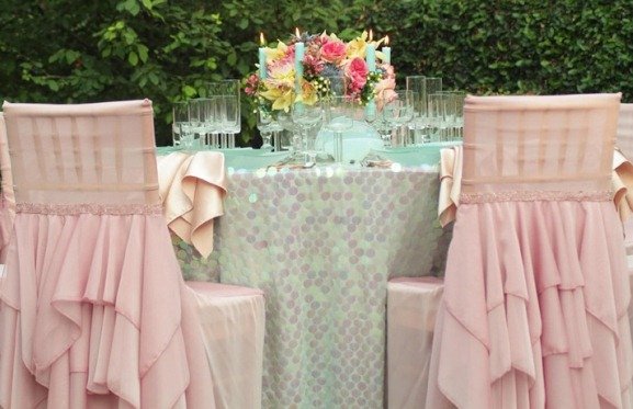 Moder Chic Reception Chair Caps and Covers