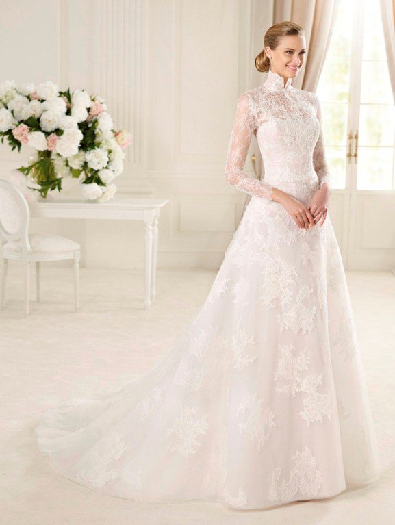Victorian themed Inspired Wedding Ball Gown by manuel-mota-pronovias