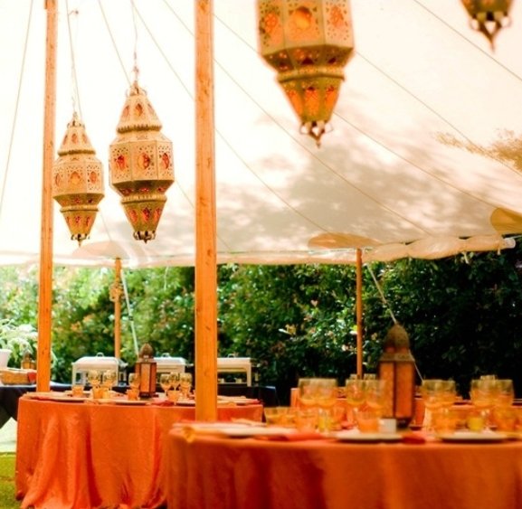 Moroccan inspired wedding decor