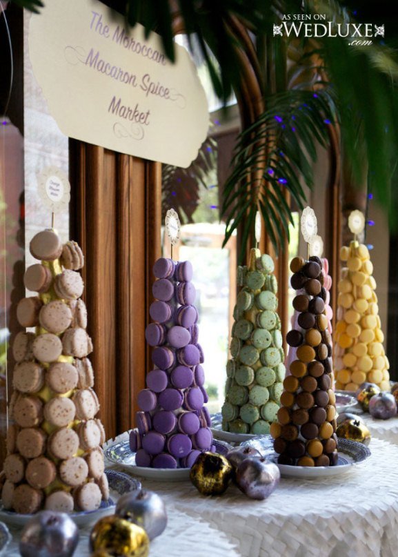 Moroccan inspired wedding desert bar table