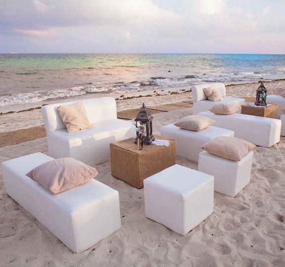 Cancun luxury Beach modern lounge reception