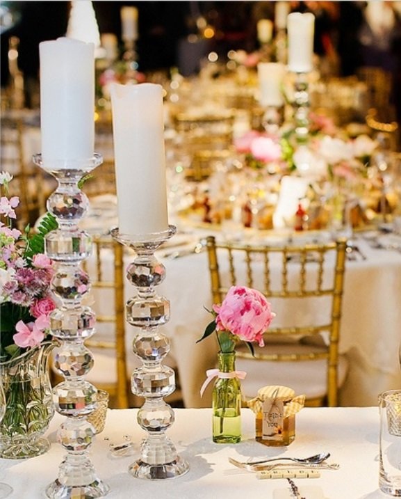 Candle Wedding Reception Decorations