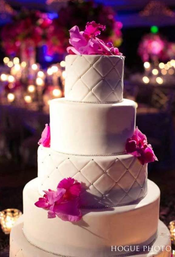 Stylish Beach tropical colors cake