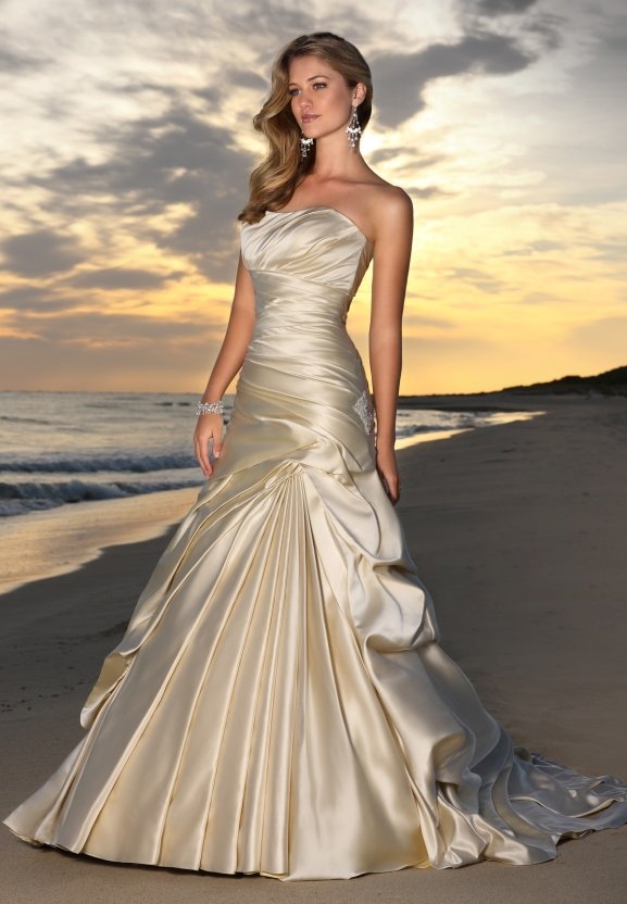 Stylish destination beach wedding dress