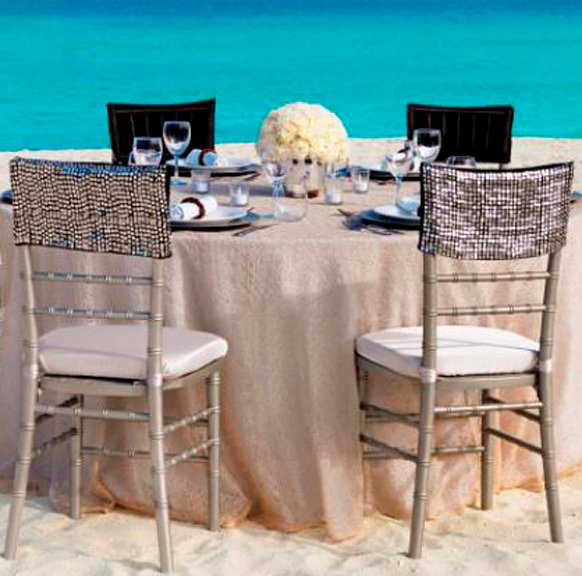 Silver Weddng Theme destination weddings beach reception 3