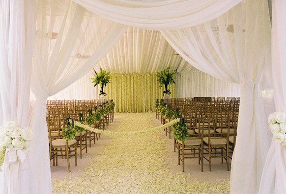 Tent Wedding ceremony set up Decoration
