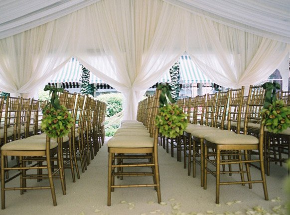 Tent Wedding ceremony set up chair Decoration