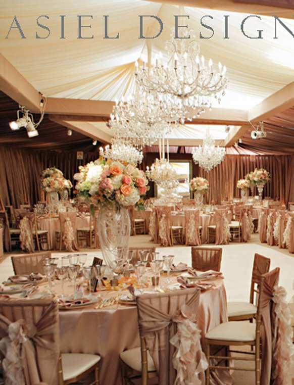 glamorous vintage wedding  reception  decorations