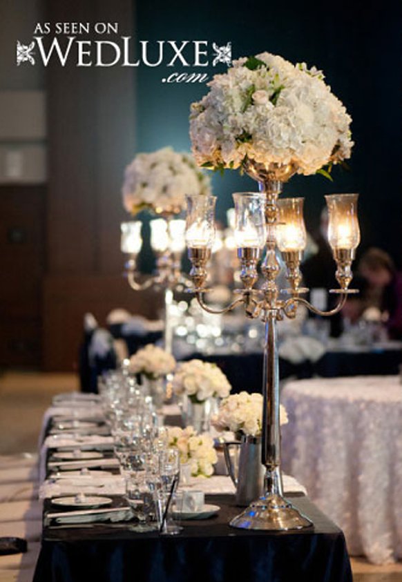 glamorous vintage wedding reception table decorations
