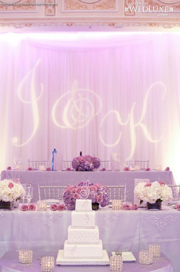 stylish lavender-wedding-sweetheart and cake table decaorations