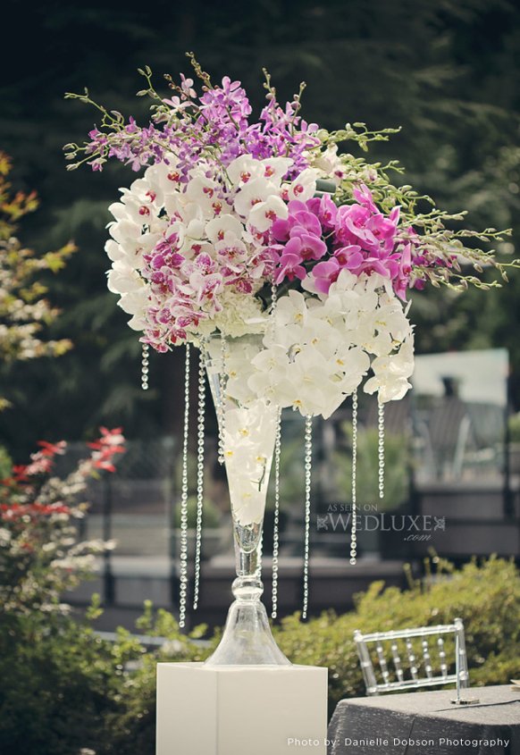 2014 Silver Lavender ceremony flowers arrangment decorations