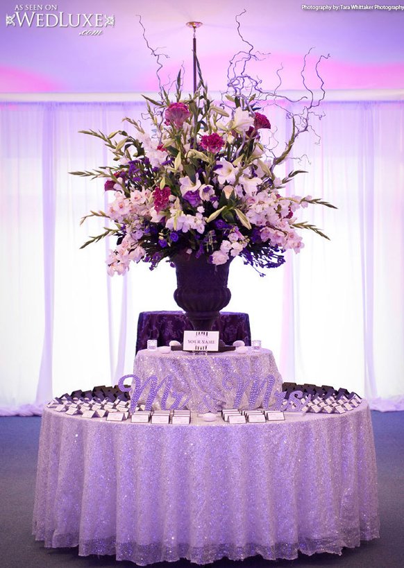 2014 Silver Lavender  wedding escort card table   decorations