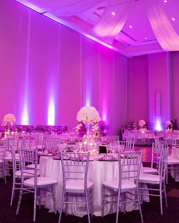 Stylish Caribbean Destination Wedding Reception decorations