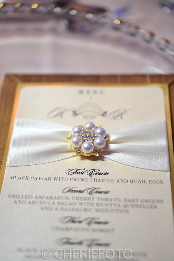 Luxury Destination Ivory Blush Wedding Menus By Weddings Romantique