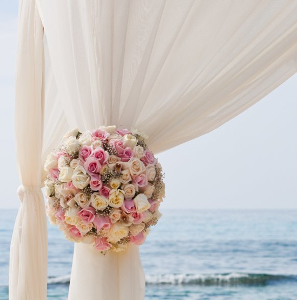 2015 Blush Pink destination Beach Wedding ceremony Decorations