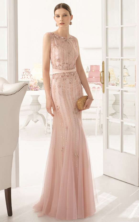 2015 sequin bridesmaid desses by Airebarcelona_BLush Pink
