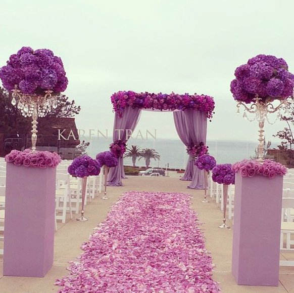 Wedding Ceremony Arch Ideas_Purple