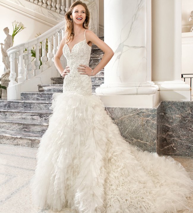 glamorous wedding dresses _ 2015 Demetrios Bridal collections style C204