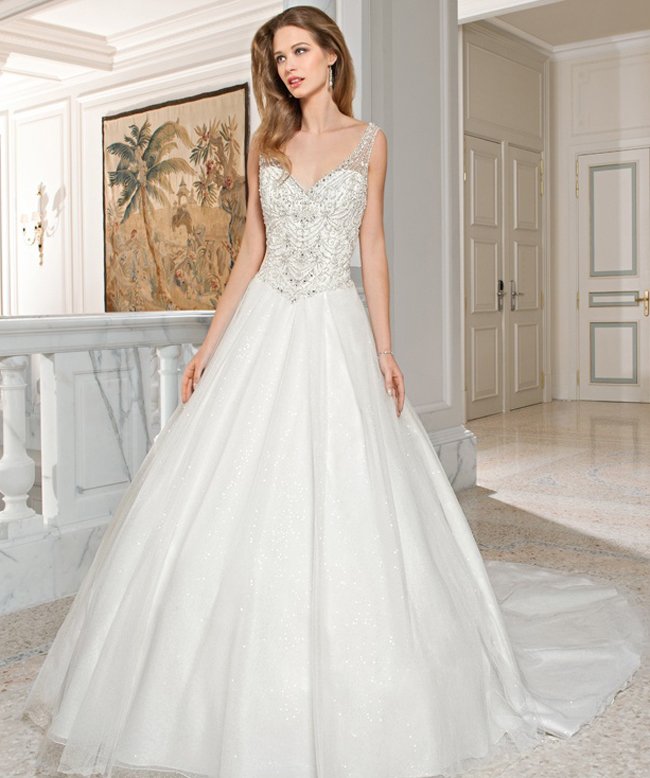 glamorous wedding dresses _ 2015 Demetrios Bridal collections style C210