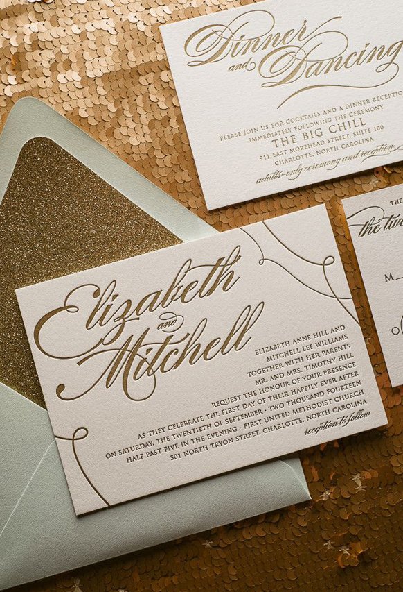 sparkle sequence wedding invitations