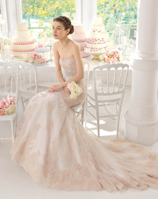 2016 Blush Pink Wedding dress by AireBarcelona AMELIE_VESTIDO_NOVIA_AB_2