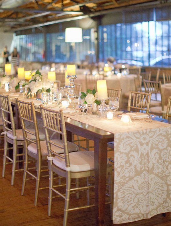 Long Table Wedding Decorations _Harwell Photography