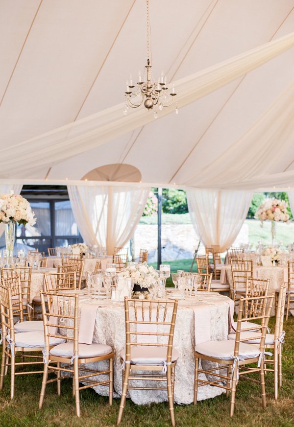 Glamorous Tent Wedding reception table set up_Leila Brewster Photography