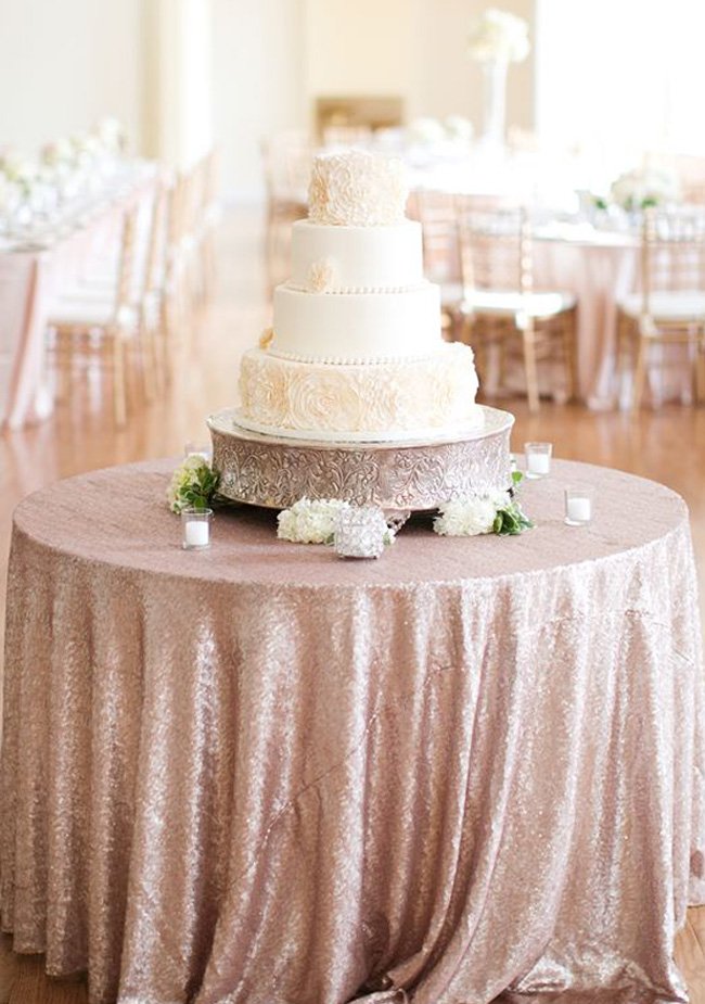 2016 Destination Wedding Trends _Sequence Cake Table Cloth_Heather Roth Fine Art Photography