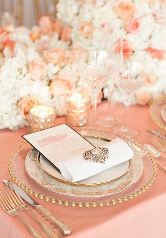 Elegant Gold Clear Wedding Chargers