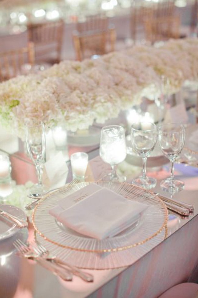 Elegant clear Wedding Chargers