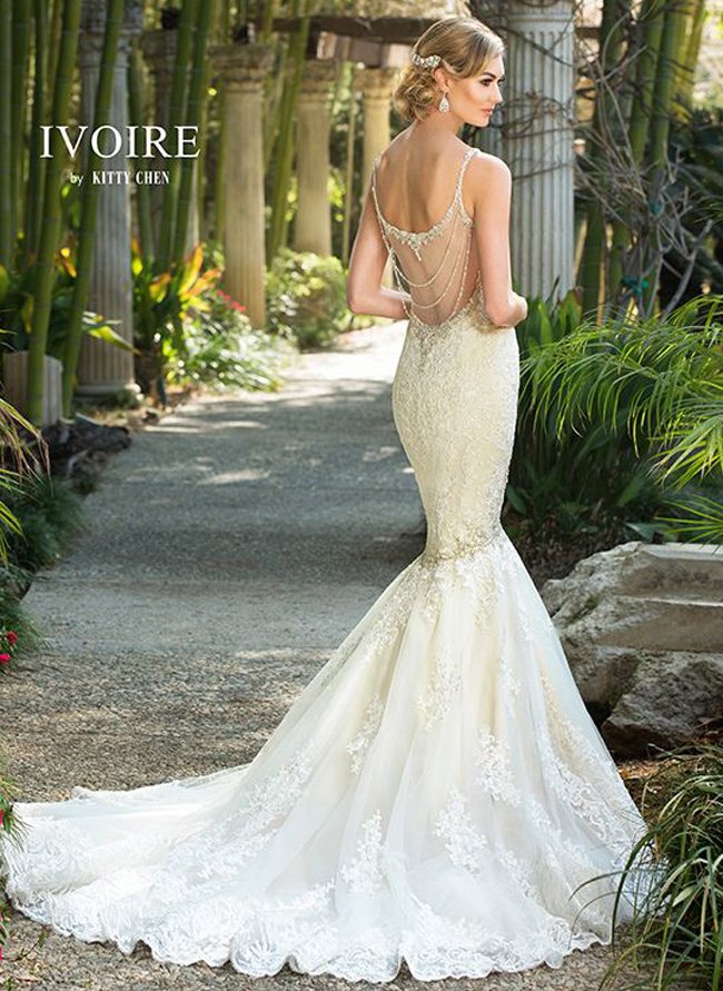 kittychen couture bridal 2016 ivoirenewyork Rochelle_Back