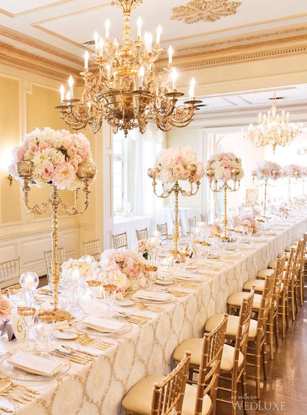 2016 Vintage Glam Reception Decorations