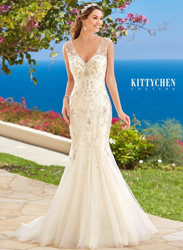 Luxury Caribbean Destination Wedding Dresses by Kitty Chen Couture - Venetia