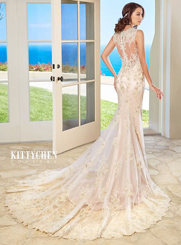 Luxury Caribbean Destination Wedding Dresses by KittyChen Couture - Fiona2