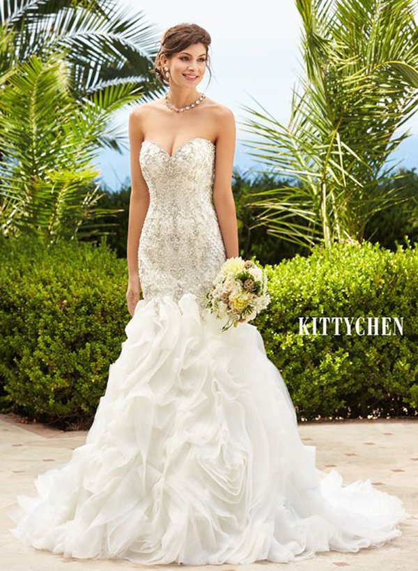 Luxury Caribbean Wedding Dresses by Kitty Chen - Ariel 2