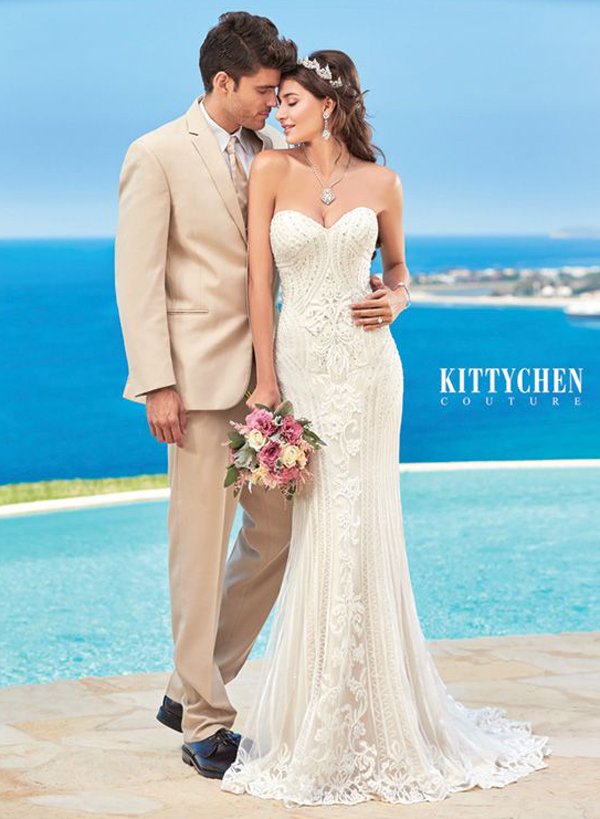 Luxury Caribbean Wedding Dresses by Kitty Chen Couture - Alvina