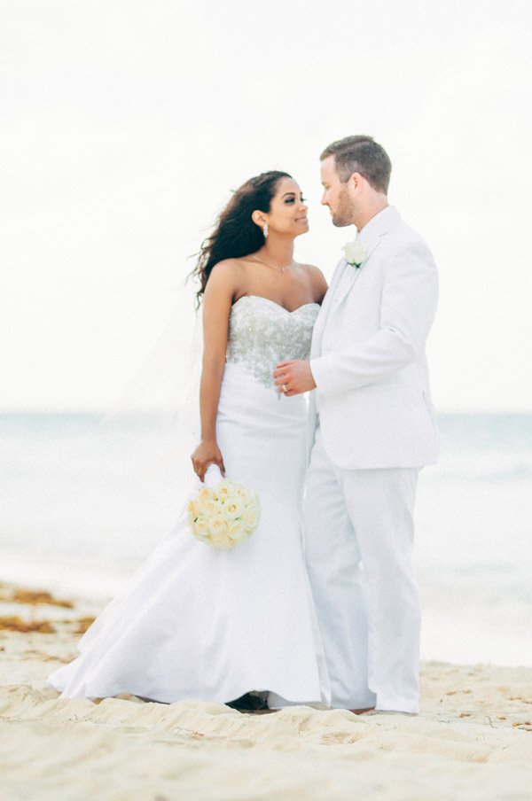 Glam Hard Rock Punta Cana Beach Wedding Couple By Weddings Romantique 10