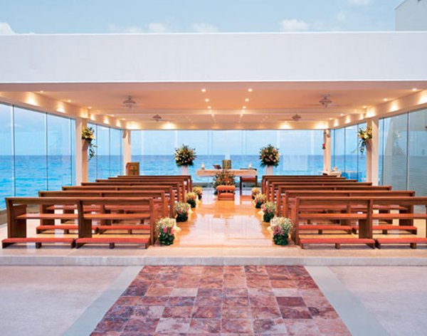 Cancun oceanfront catholic chapel Ceremony Location