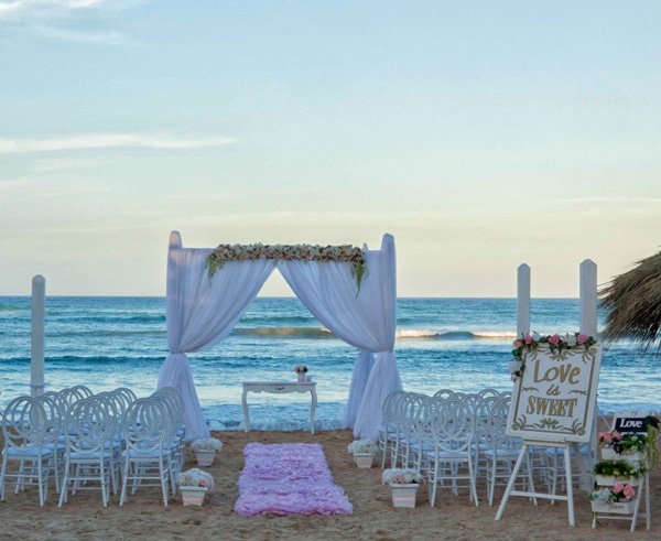 Elegant Dreams Punta Cana Beach Wedding Ceremony Decorations