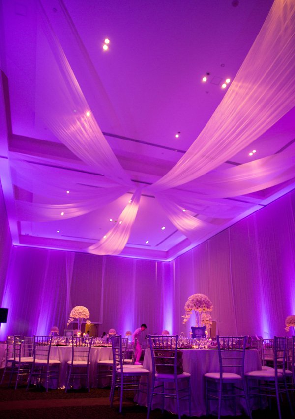 Elegant Punta Cana Destination Wedding Ballroom Reception Decorations