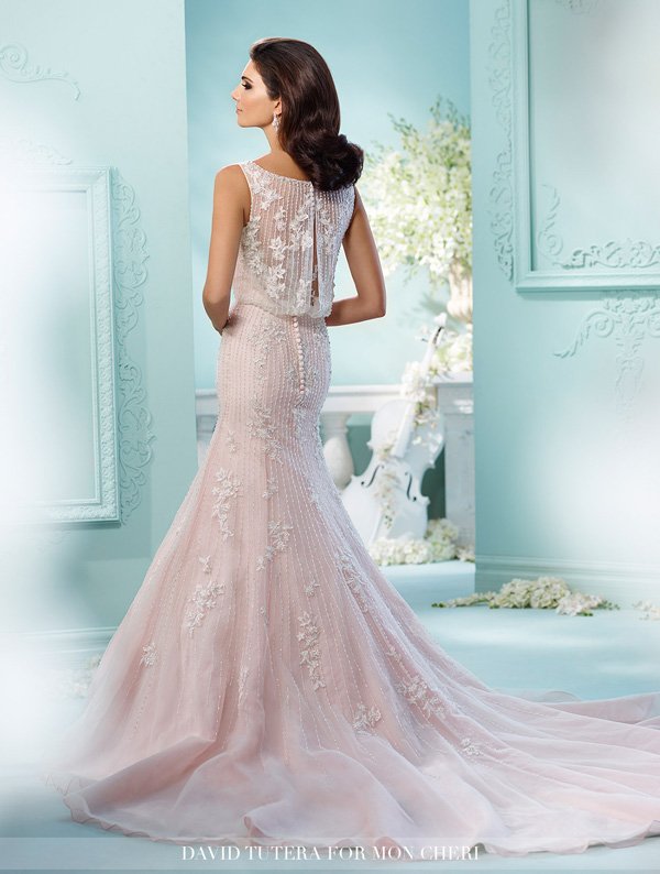 Rose Quartz Blush Pink Wedding Dresses _ David-Tutera-for-Mon-Cheri wedding dresses _Kalapini