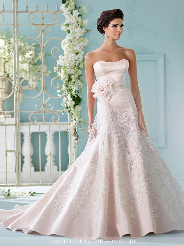 Rose Quartz Blush Pink Wedding Dresses _ David-tutera-for-mon-cheri wedding dresses _216236 Hinto