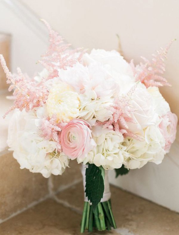 Rose Quartz Wedding Theme Blush Pink Bouquet _Mint Photography
