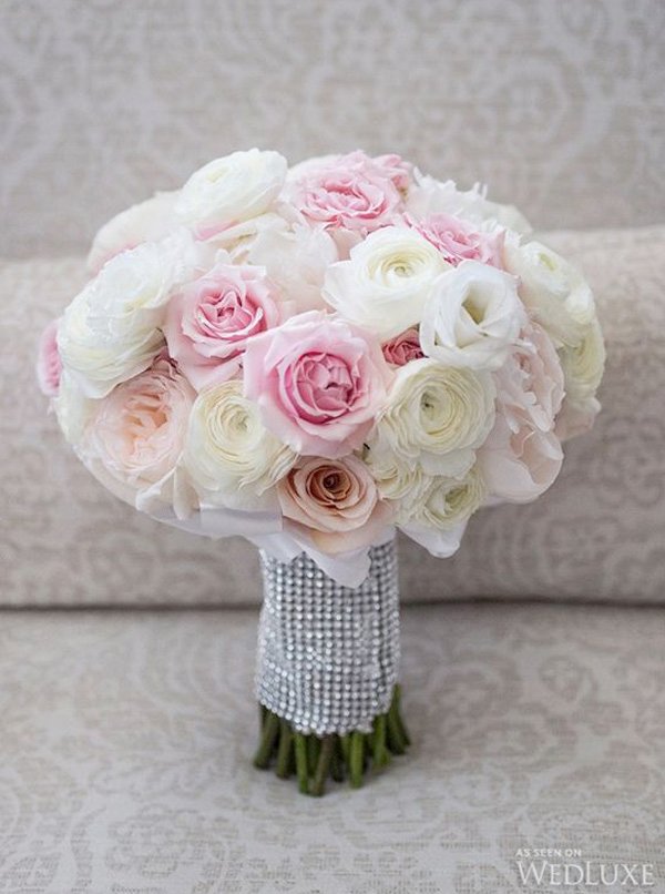 Rose Quartz Wedding Theme Bouquet _Photography By Studio 2000