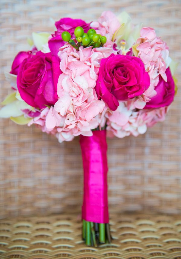 Luxury Ocho Rio Jamaica Fuschia Wedding Bouquet by Weddings Romantique