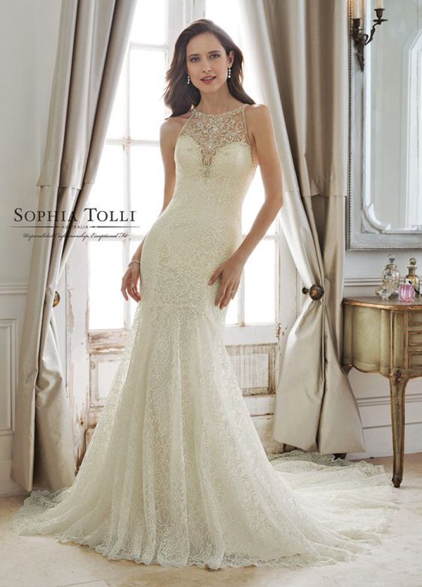 2018 Vintage Glamour Wedding Dresses by Sophia Tolli_Y11879 Desdemona